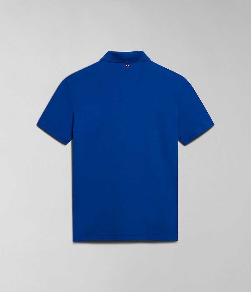 Tricouri Polo Barbati Napapijri Elbas Short Sleeve Jersey Polo Shirt Albastri | ZYM056123