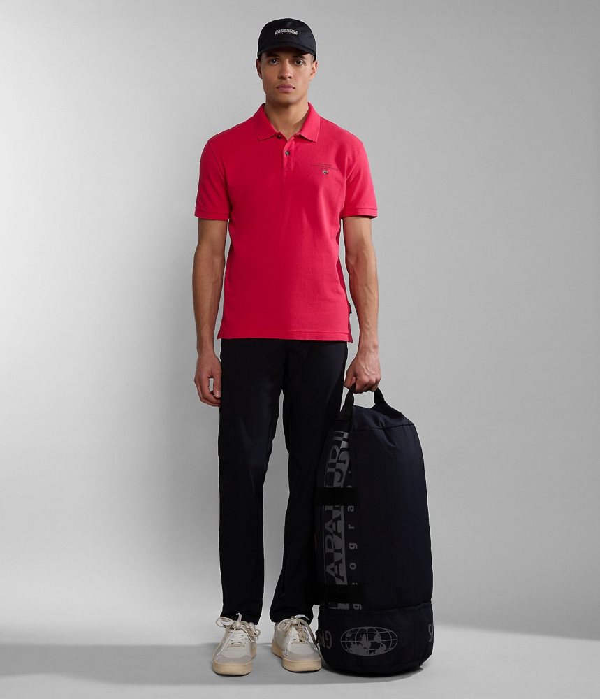 Tricouri Polo Barbati Napapijri Elbas Short Sleeve Pique Polo Shirt Rosii | YOP549736