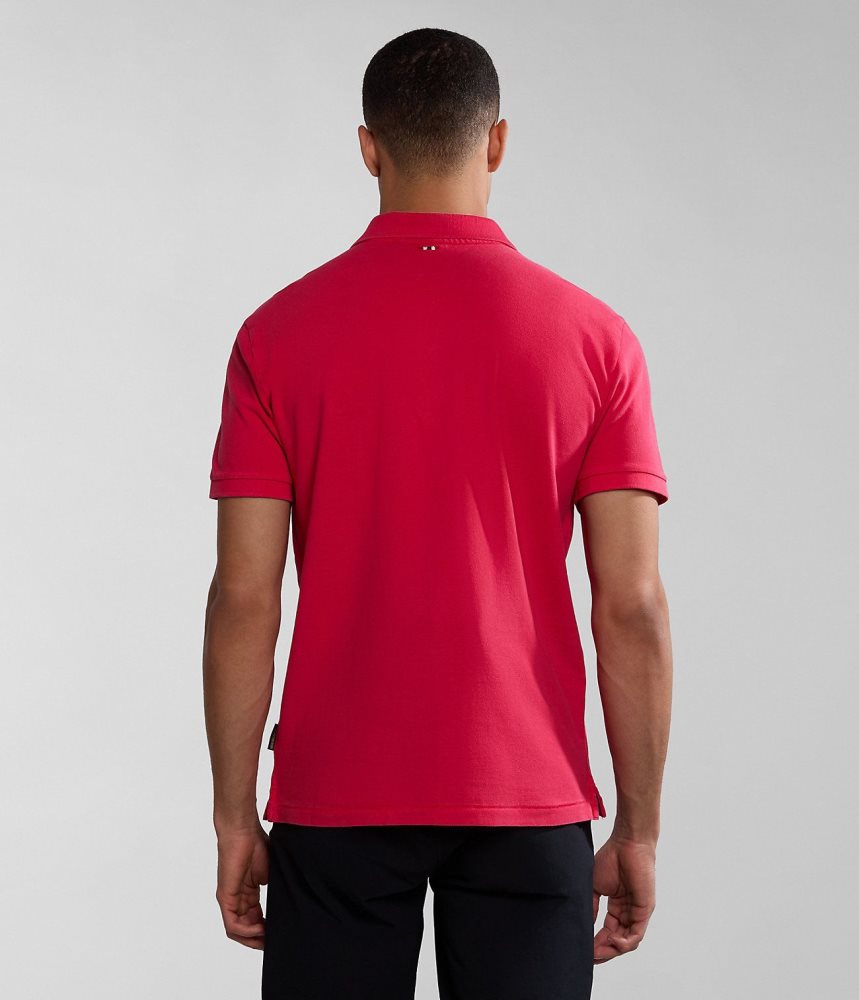Tricouri Polo Barbati Napapijri Elbas Short Sleeve Pique Polo Shirt Rosii | YOP549736