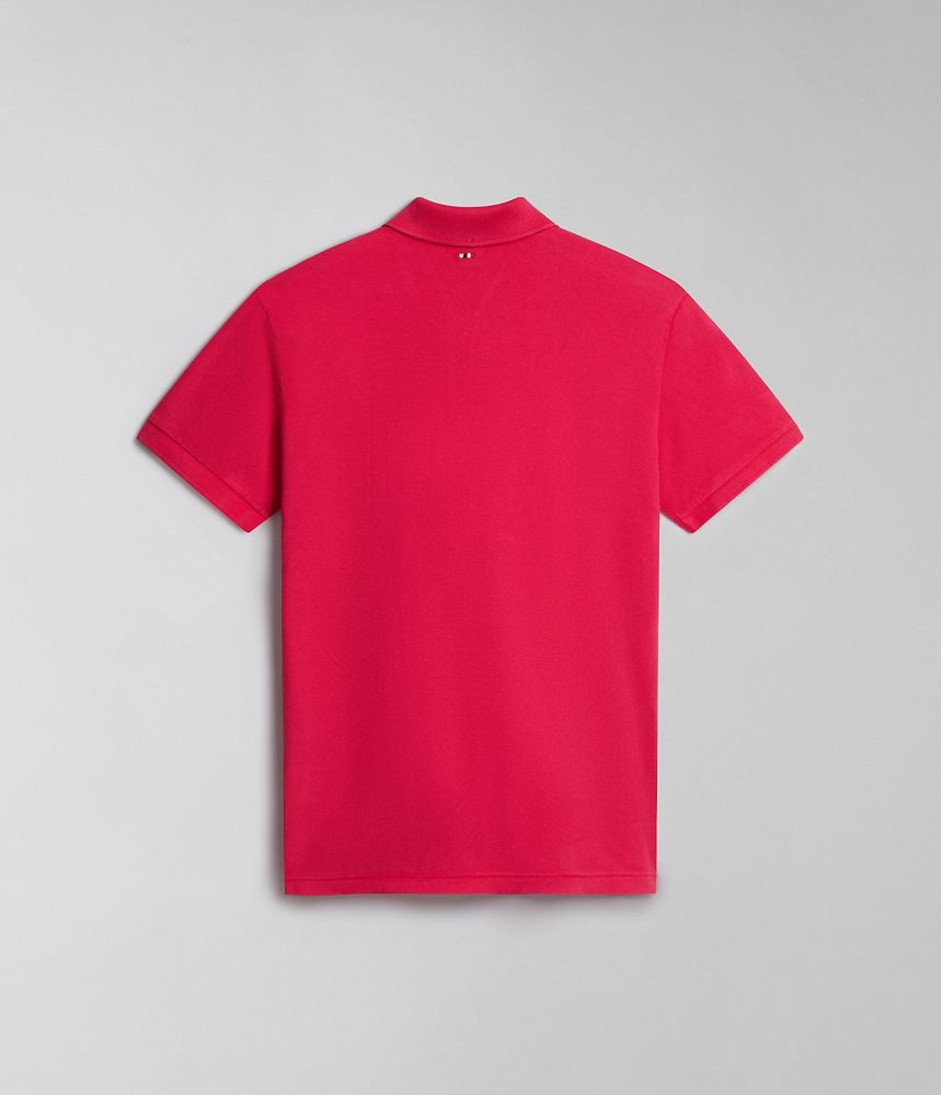 Tricouri Polo Barbati Napapijri Elbas Short Sleeve Pique Polo Shirt Rosii | YOP549736