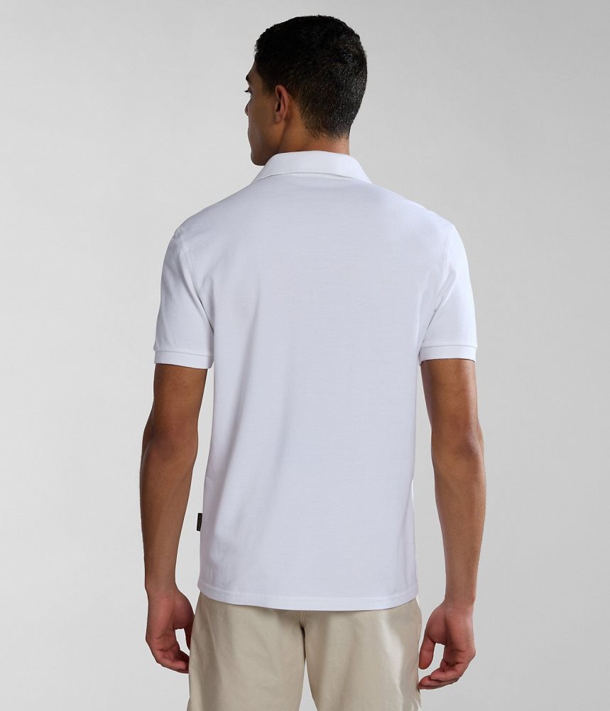 Tricouri Polo Barbati Napapijri Eolanos Short Sleeve Polo Shirt Albi | YWD138946
