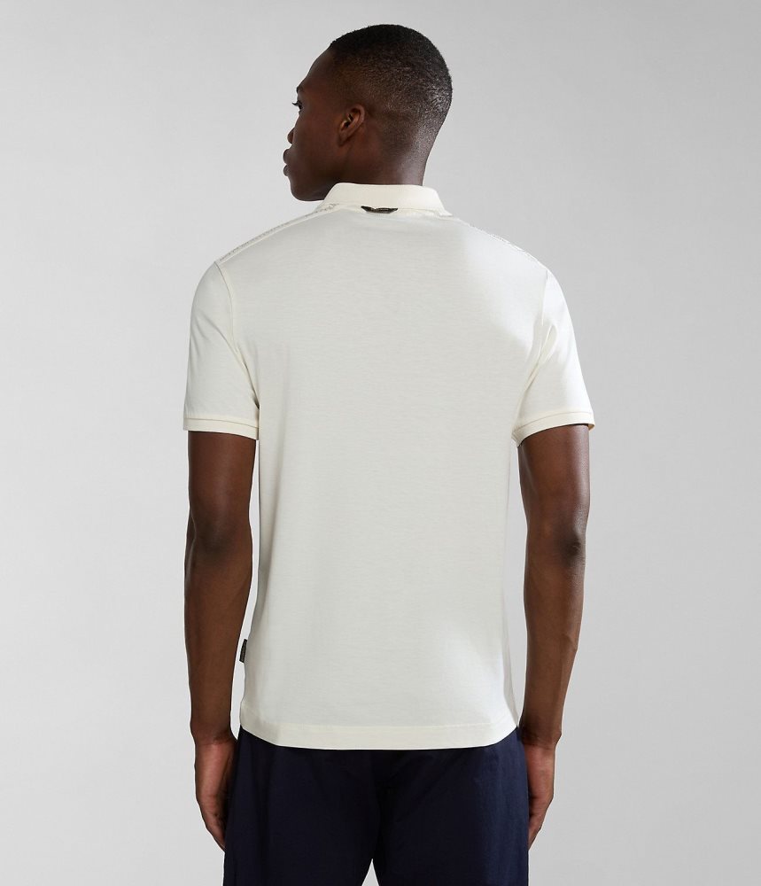 Tricouri Polo Barbati Napapijri Smallwood Short Sleeve Polo Shirt Albi | QTS829041