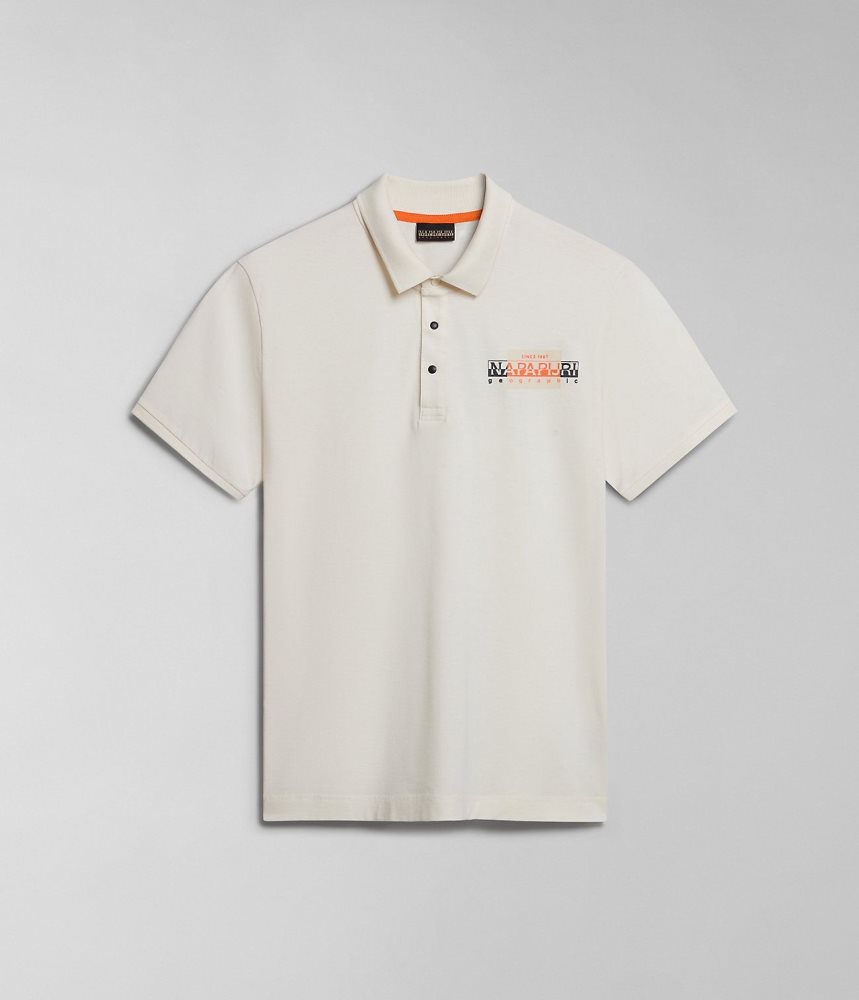 Tricouri Polo Barbati Napapijri Smallwood Short Sleeve Polo Shirt Albi | QTS829041