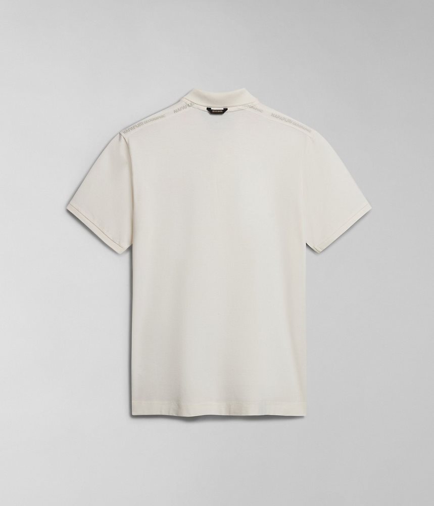 Tricouri Polo Barbati Napapijri Smallwood Short Sleeve Polo Shirt Albi | QTS829041