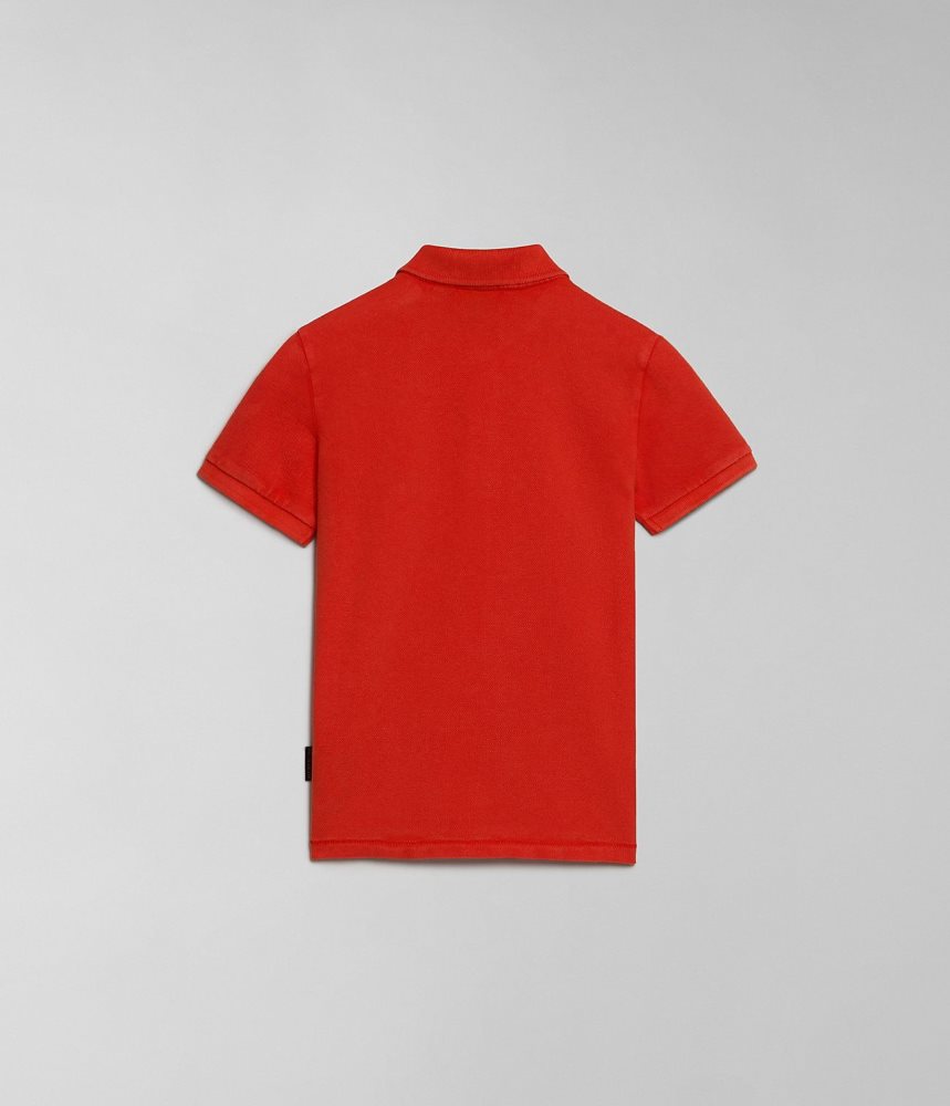 Tricouri Polo Copii Napapijri Elbas Short Sleeve Polo Shirt (4-16 YEARS) Portocalii | SAB389062