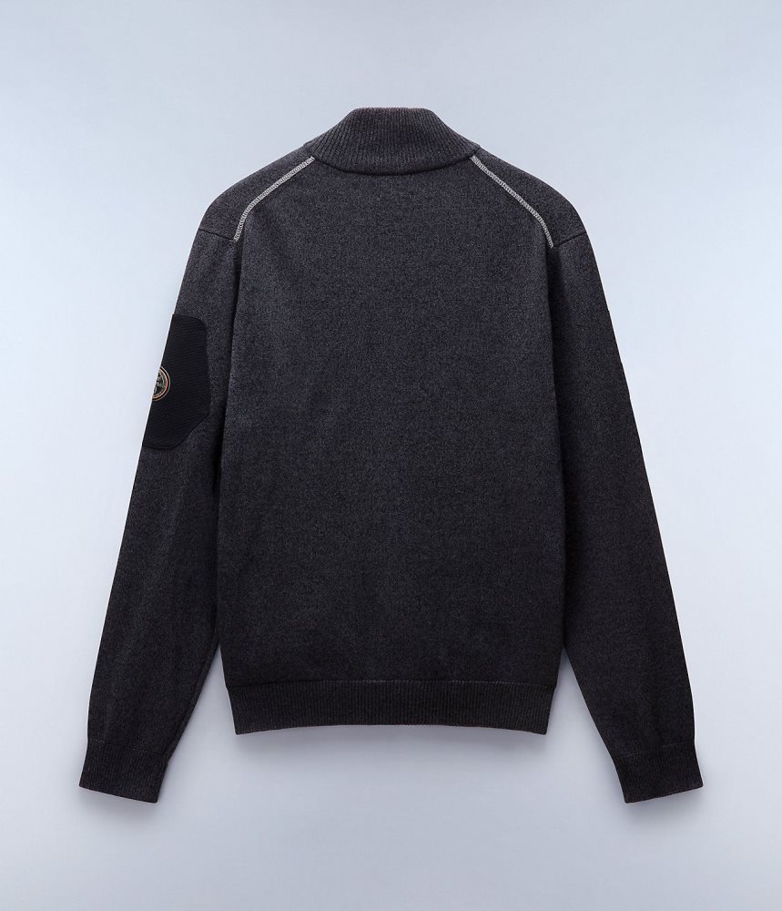 Zip Jumpers Barbati Napapijri Gardy Full-Zip Jumper Negrii | YKT582640