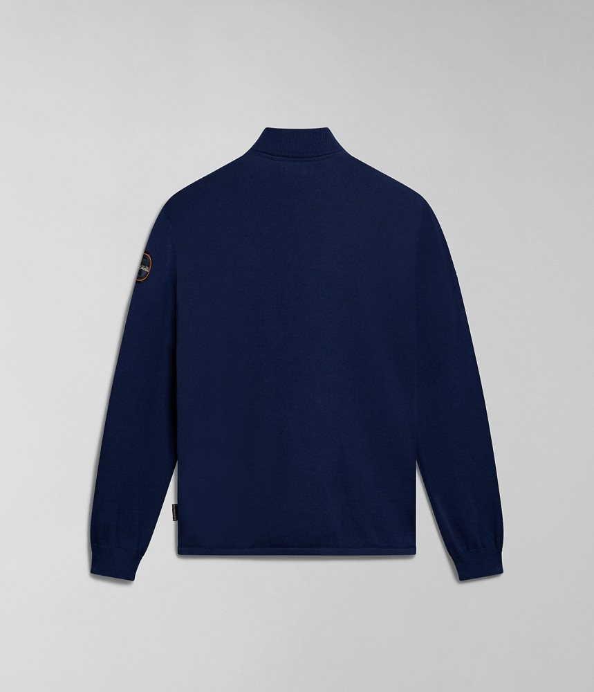 Zip Jumpers Barbati Napapijri Huron Full-Zip Jumper Albastri Inchis | VNJ304785